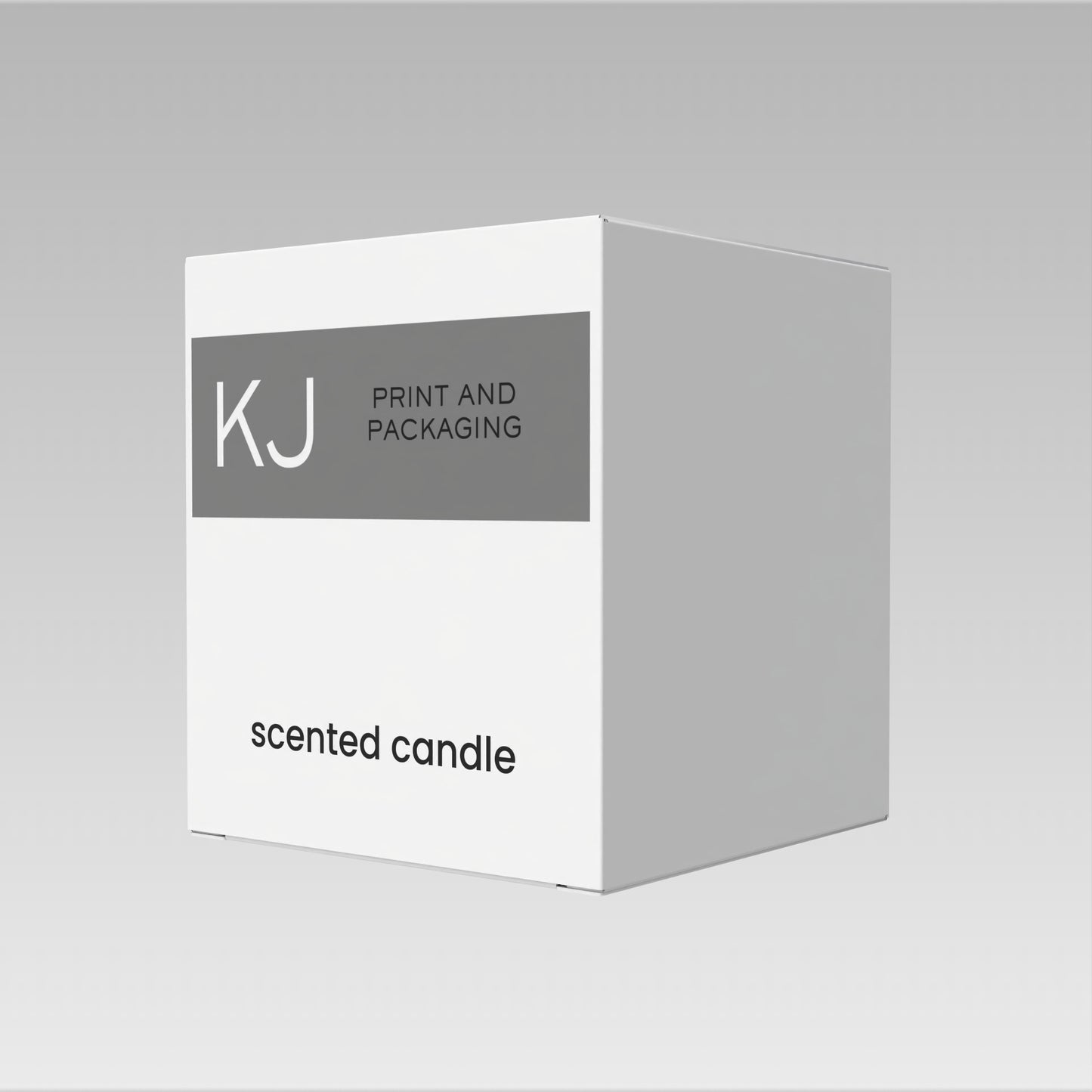 Digitally Printed 20CL CANDLE BOX - WHITE WITH REAR TUCK LID (Pack of 20)