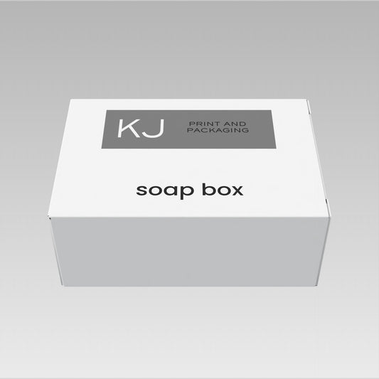 Digitally Printed SOAP BOX WITH TUCK ENDS - WHITE   (Pack of 20)