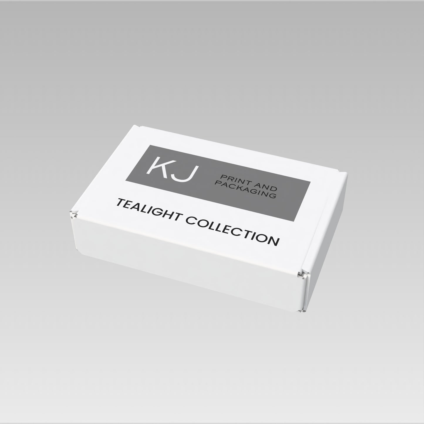 Digitally Printed TEALIGHT CANDLE PIP BOX for 12 Tealights - WHITE (Pack of 20)