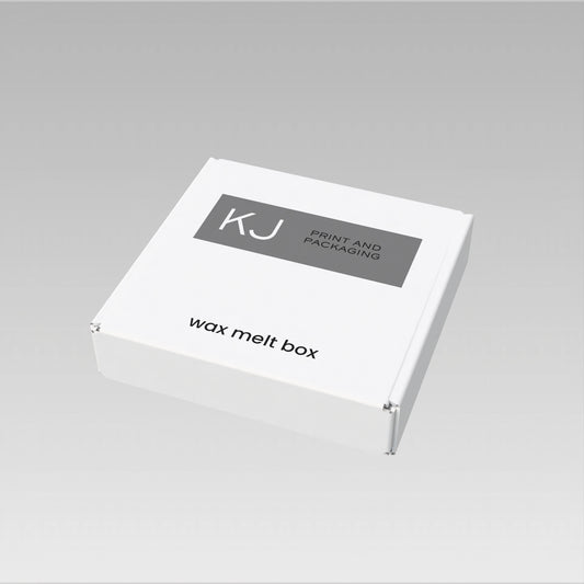 Digitally Printed PIP BOX for 12 WAX MELTS - WHITE (Pack of 20)