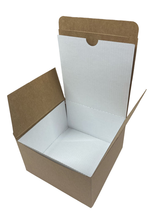 50CL CANDLE BOX with rear tuck lid - KRAFT (Pack of 10)