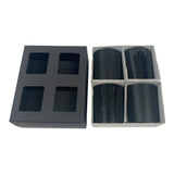 VOTIVE CANDLE BOX - BLACK FOR 4 X 9CL CANDLES (Pack of 10)
