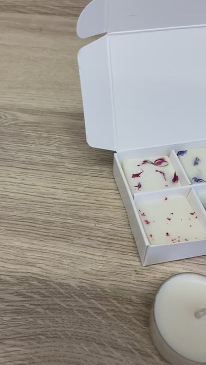 Digitally Printed WAX MELT PIP BOX WITH INSERT for 10 Melts - WHITE (Pack of 20)