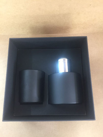 100ml DIFFUSER/9cl VOTIVE RIGID CANDLE GIFT BOX - BLACK (Pack of 10)