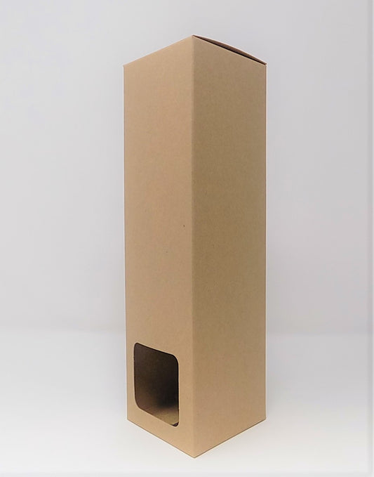 100ml DIFFUSER BOX tall  - KRAFT with window (Pack of 10)