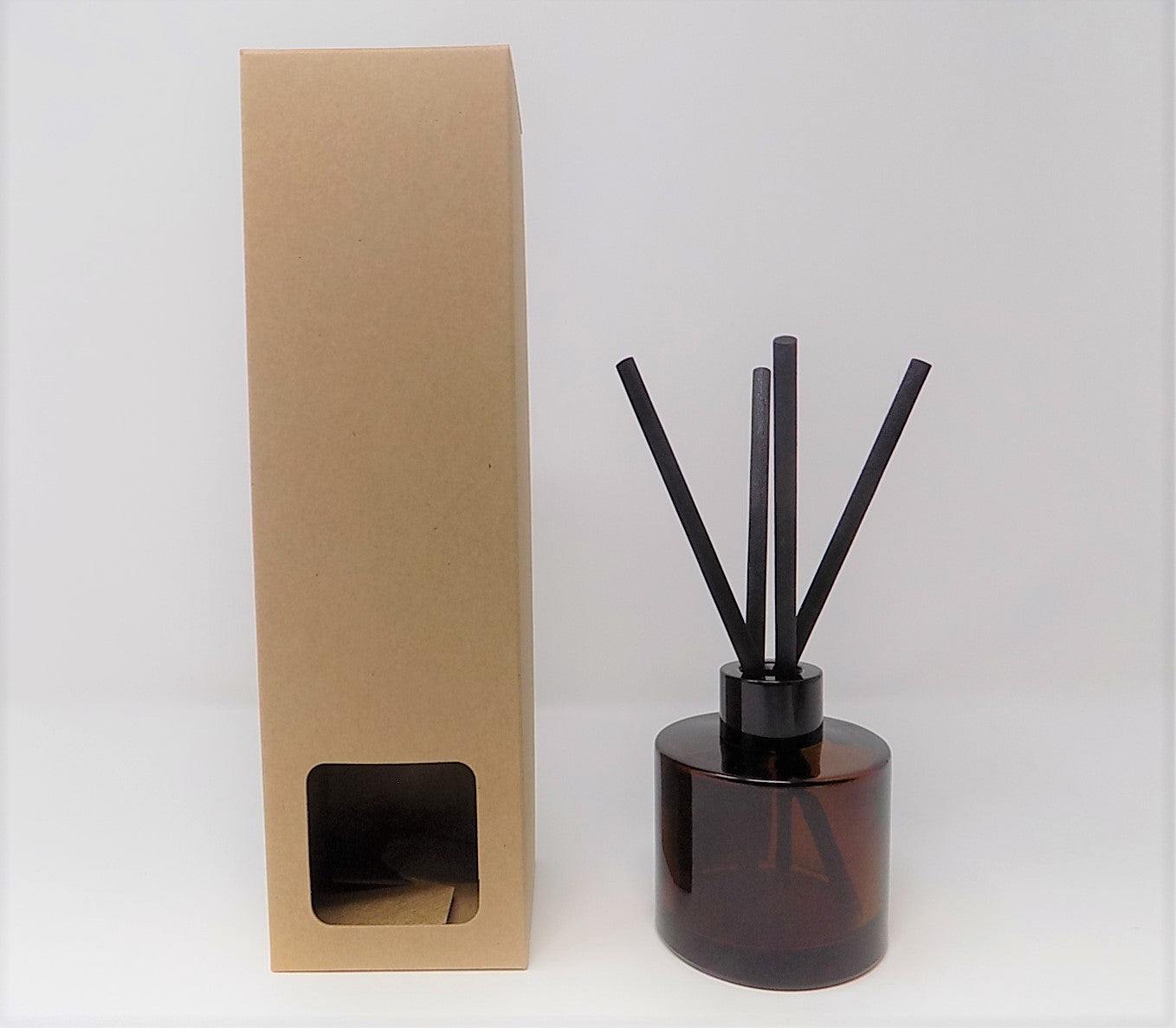 100ml DIFFUSER BOX tall - KRAFT with window (Pack of 10 ...