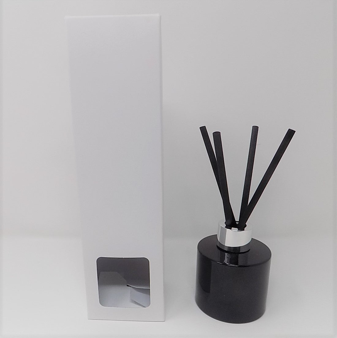 100ml DIFFUSER BOX tall - WHITE with window (Pack of 10 ...