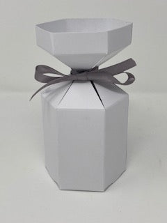 30CL CANDLE BOX - WHITE CHRISTMAS CRACKER DESIGN (Pack of 10)