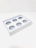 WAX MELT BOX  for 6 1oz Deli pots - WHITE (Pack of 100