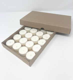 TEALIGHT CANDLE BOX  for 24 Tealights - KRAFT (Pack of 100)