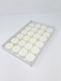 TEALIGHT CANDLE BOX  for 24 Tealights - WHITE (Pack of 100)