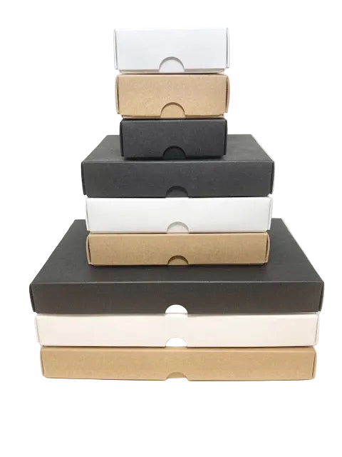 TEALIGHT CANDLE BOX  for 12 Tealights - BLACK (Pack of 100)