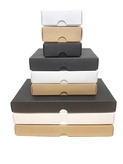 TEALIGHT CANDLE BOX  for 12 Tealights - BLACK (Pack of 100)