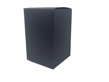 BOX WITH REAR TUCK LID 88mm x 88mm x 138mm - BLACK (Pack of 10)